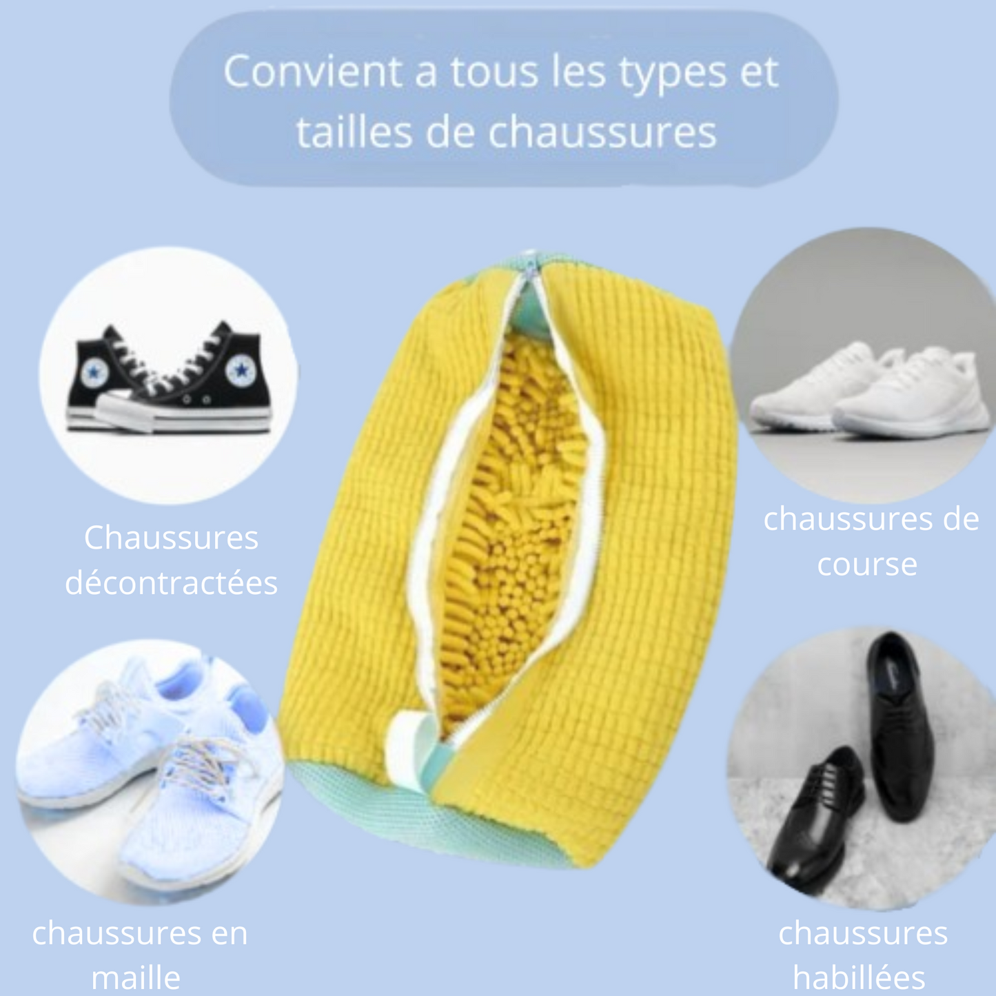 Sac de Lavage Premium pour Chaussures